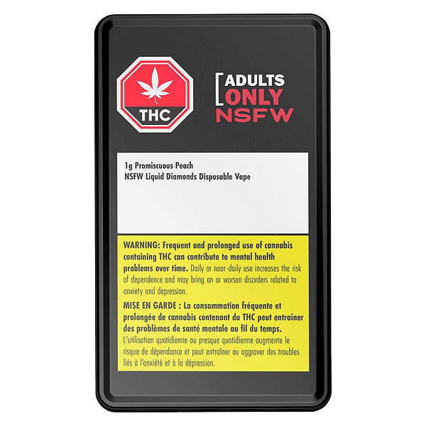 Adults Only - Promiscuous Peach NSFW Liquid Diamond Disposable Vape
