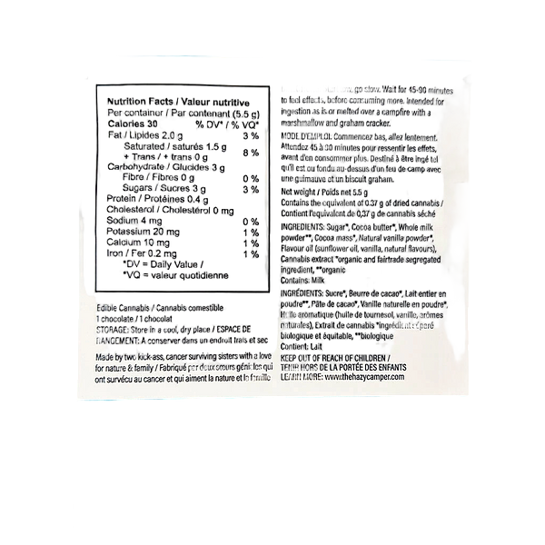 The Hazy Camper - Mary's Chocolate Orange Thc Organic Milk Chocolate