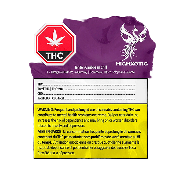 HighXotic - Tenten Caribbean Chill Live Rosin Gummy
