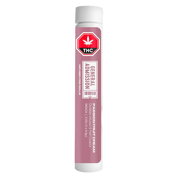 General Admission - Passion Fruit Dream Distillate Infused Pre-Rolls
