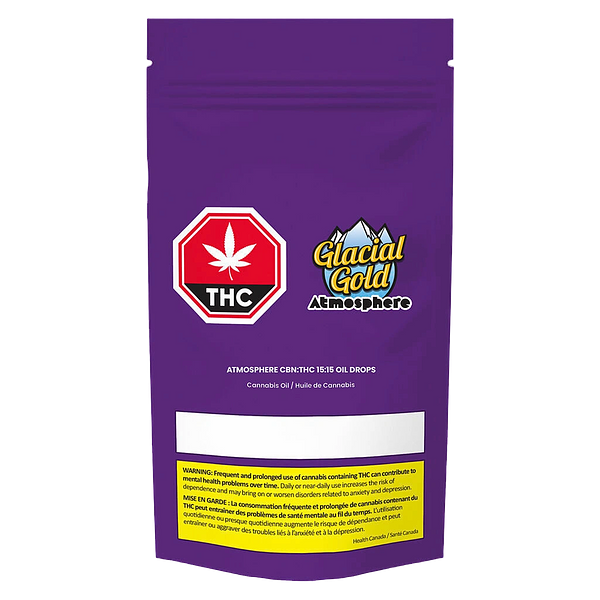 Glacial Gold - Atmosphere Cbn:Thc 15:15 Oil Drops