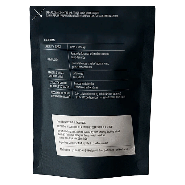 DEBUNK - Uncut Gems Liquid Diamond 510 Thread Cartridge