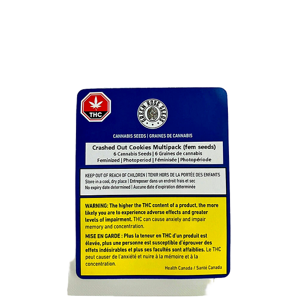 Green Rose Seeds - Crashed Out Cookies Multipack