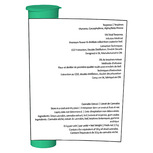 Trippy Sips - Caribbean Crush Kief Coated Infused Pre Roll