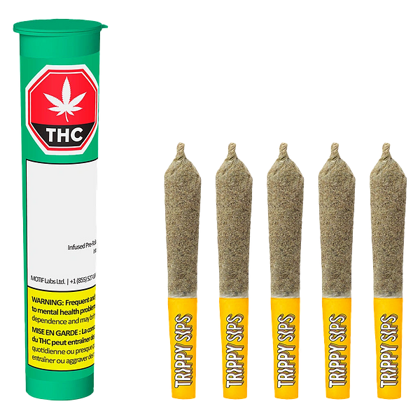 Trippy Sips - Caribbean Crush Kief Coated Infused Pre Roll