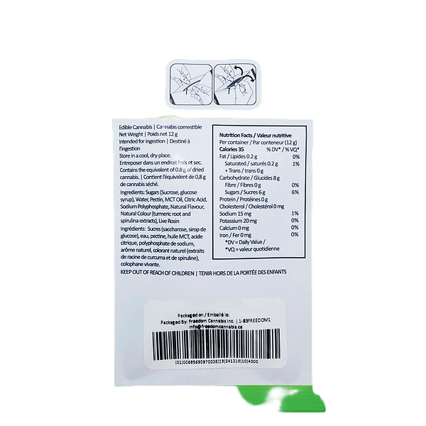 La Boca - Solventless Live Rosin Sour Lime Gummies