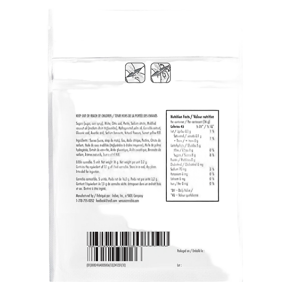 Versus - Sour Orange Passionfruit Rapid Sativa Gummies