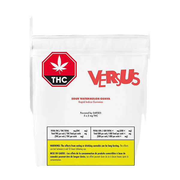 Versus - Sour Watermelon Guava Rapid Indica Gummies