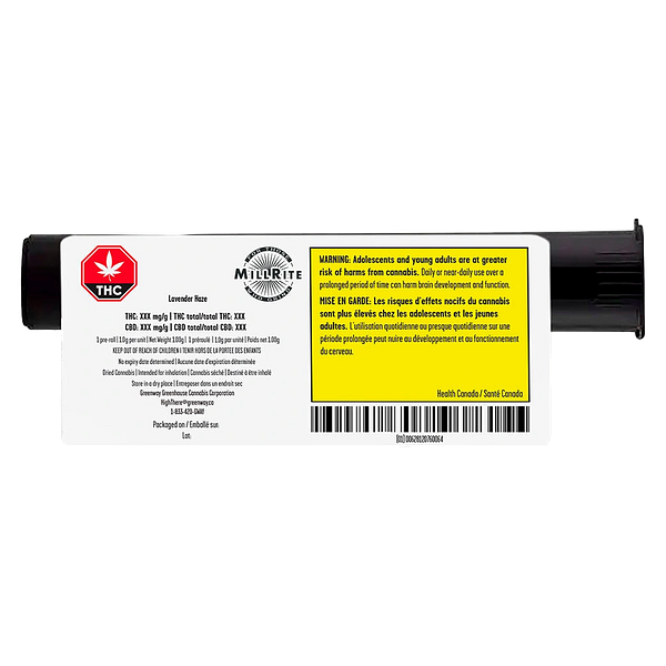 Millrite - Lavender Haze Glass Tip Blunt