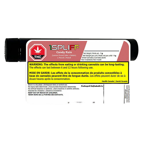 1Spliff Reserve - Candy Rain Premium Glass Tip Pre Roll