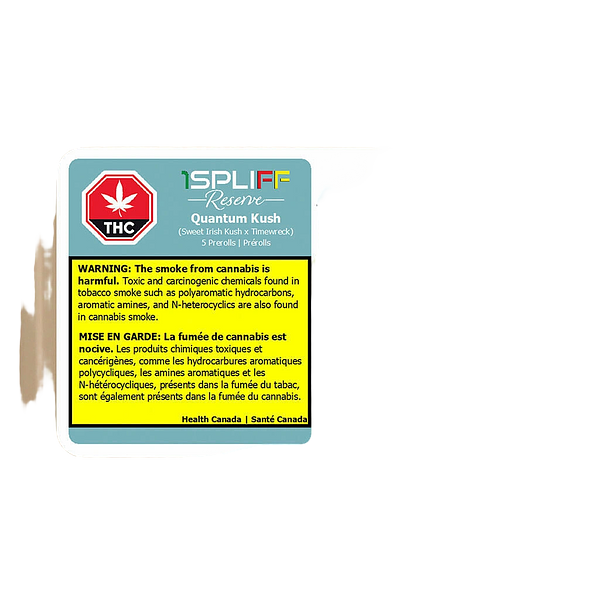 1Spliff Reserve - Quantum Kush Premium Glass Tip Pre Roll