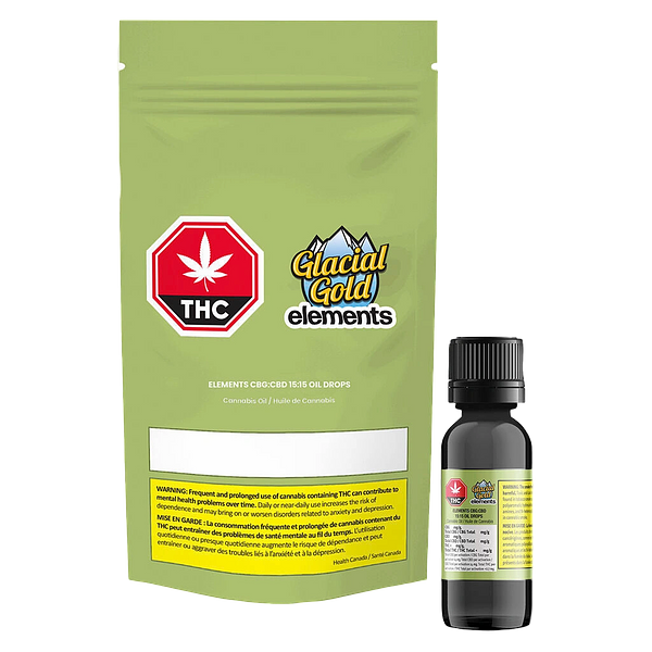 Glacial Gold - Elements CBG:CBD 15:15 Oil Drop