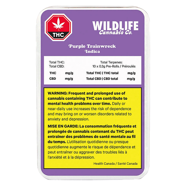 Wildlife Cannabis Co. - Purple Trainwreck Pre-Roll