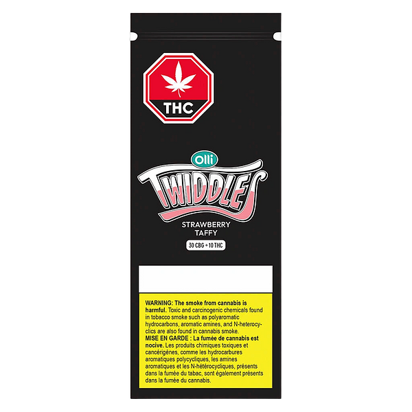 Twiddles - 3:1 original strawberry taffy CBG/THC