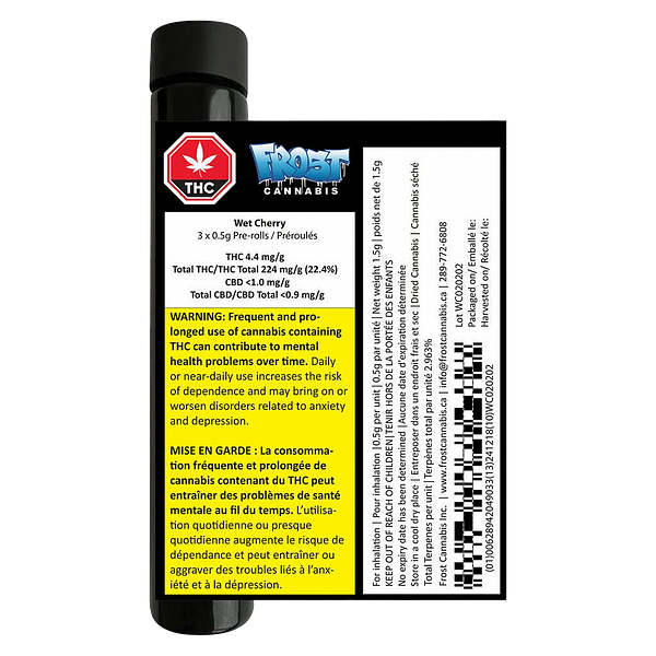Frost Cannabis - Wet Cherry Pre-Roll