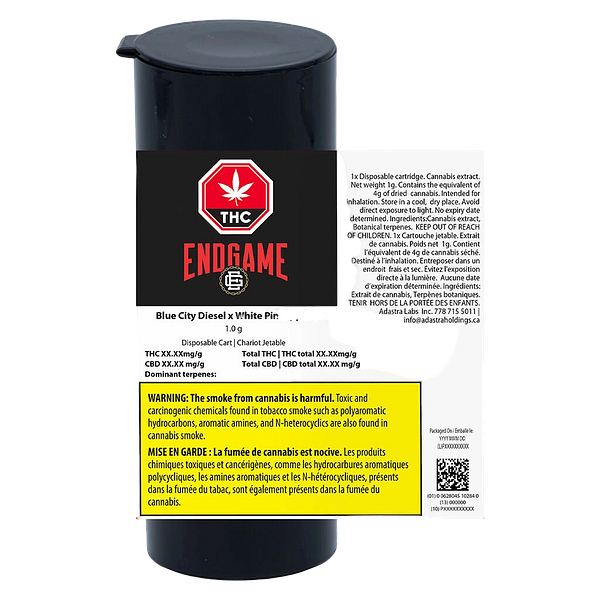 Endgame - Blue City Diesel X White Pineapple AIO Disposable