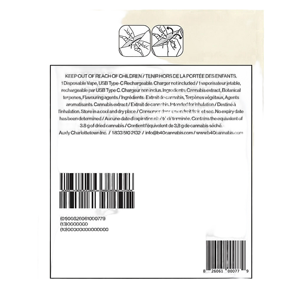 Back Forty - Blue Raspberry Ice All-in-One Vape