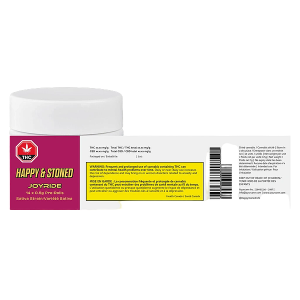 Happy & Stoned - Joyride Sativa Pre Roll