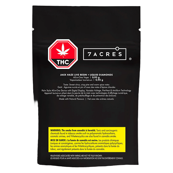 7ACRES - Jack Haze Live Resin+Liquid Diamonds AIO Vape