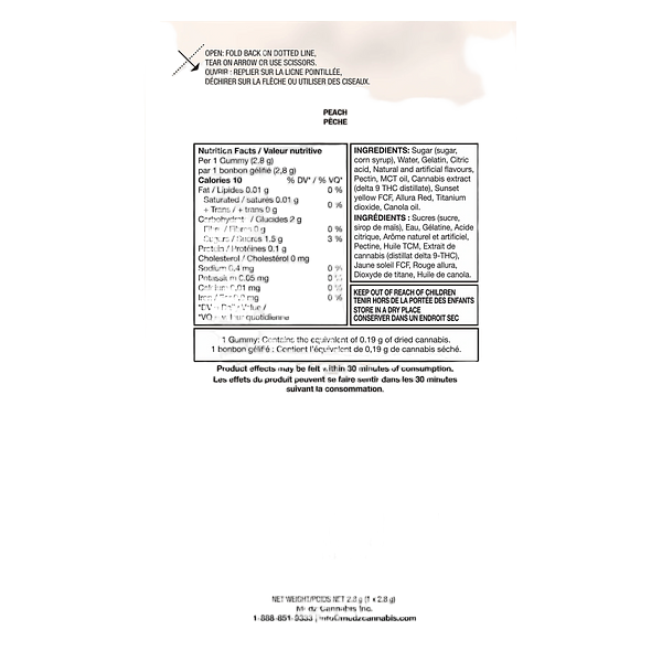 Glenn's - No.20 Distillate Delta 9 - Peach