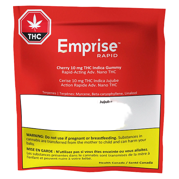 Emprise Rapid - Cherry 10 Thc Indica Gummy
