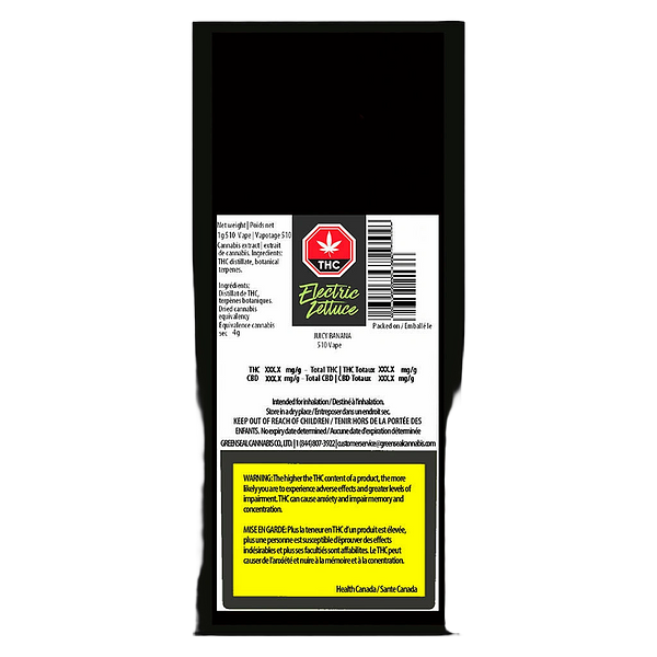 Electric Lettuce - Juicy Banana 510 Thread Cartridge