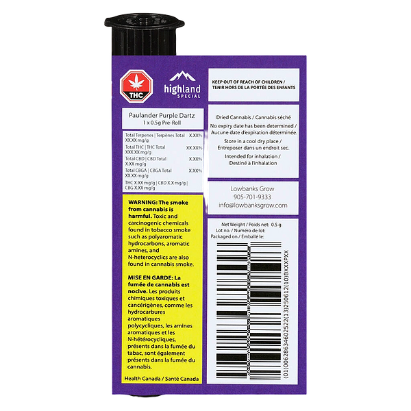Highland Special - Paulander Purple Dartz Pre-Roll