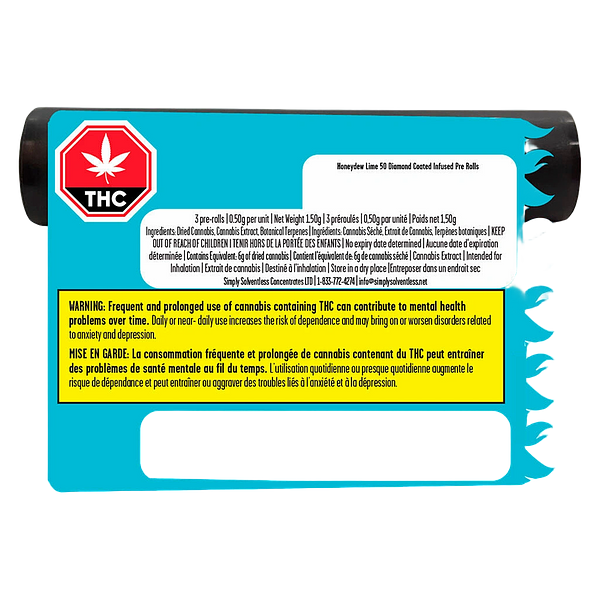 Lamplighter - Honeydew Lime 50 Diamond Coat Infused Pre-Roll