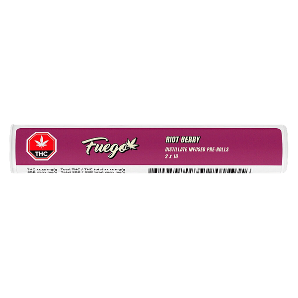 Fuego - Riot Berry Distillate Infused Pre-Roll