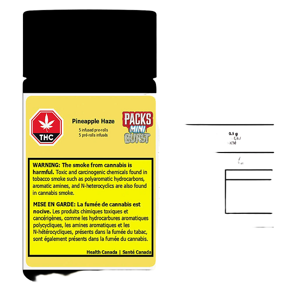 Packs - Mini Burst Pineapple Haze Infused Pre-Roll