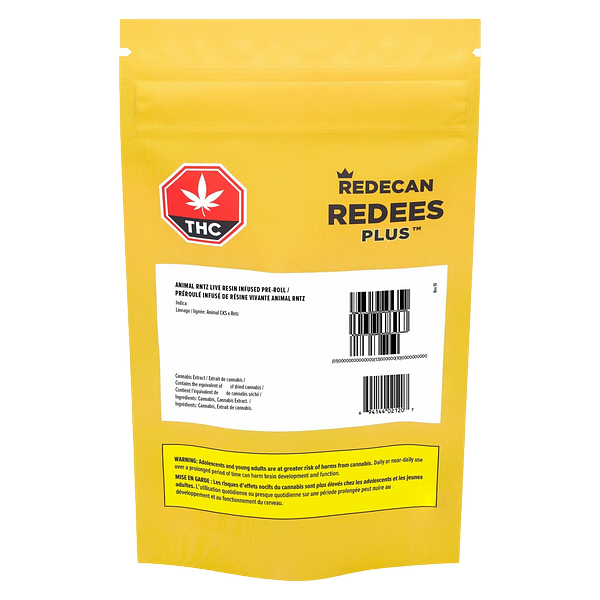 Redecan - Animal Rntz Redees Plus Live Resin Infused Pre-Roll