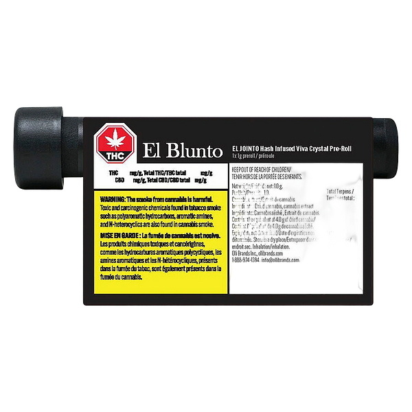 El Blunto - El Jointo Hash Infused Viva Crystal Pre Roll