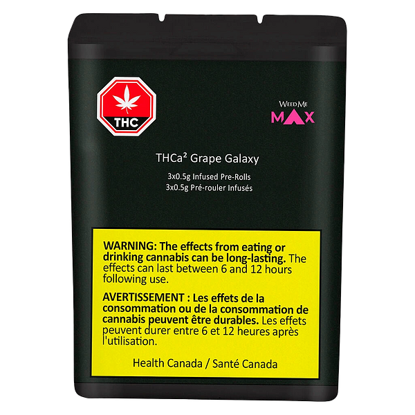 Weed Me Max - THCa² Grape Galaxy Infused Pre-Roll