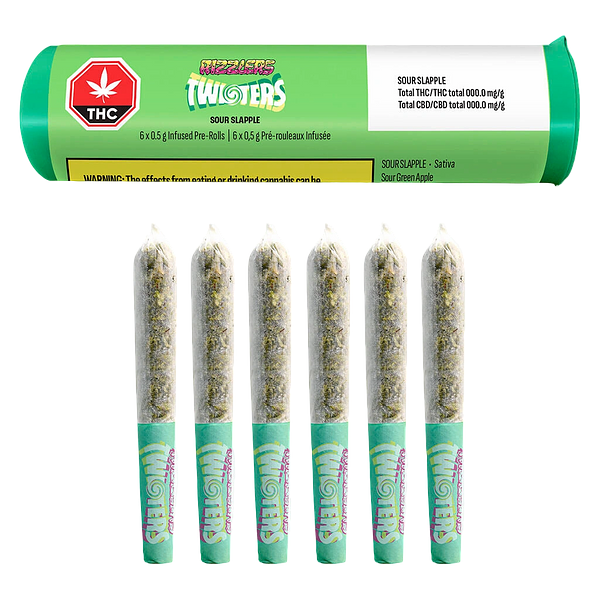 RIZZLERS - Twisters - Sour Slapple Infused Pre Roll