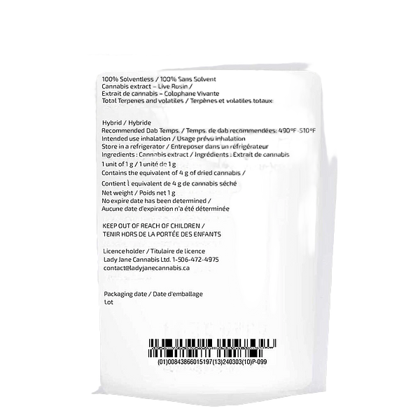 Sauce Rosin Labs - Signature Live Rosin Juicy Drip