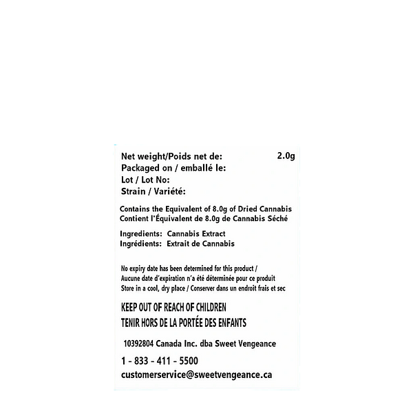 Sweet Vengeance - Pandora's Wicked Hash