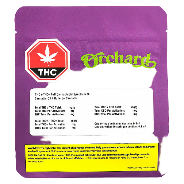 Orchard - THC+THCv Full Cannabinoid Spectrum Oil