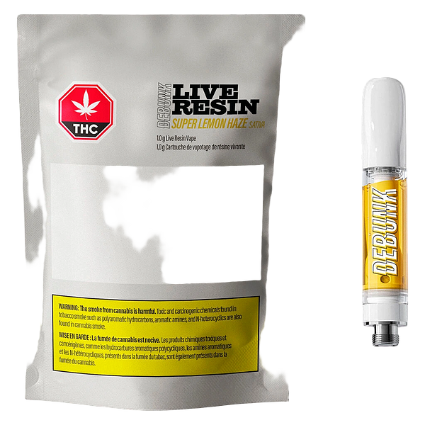 DEBUNK - Super Lemon Haze Live Resin 510 Thread Cartridge