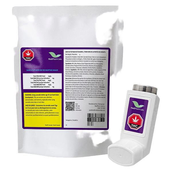 MediPharm Labs - Shake & Puff Rapid Cbn:Thc Nighttime Inhaler