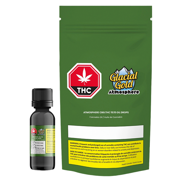 Glacial Gold - Atmosphere Cbg:Thc 15:15 Oil Drops