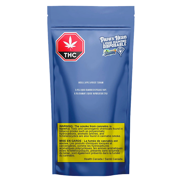 Papa's Herb - Apple Apricot Tsunami Liquid Diamond Disposable Pen