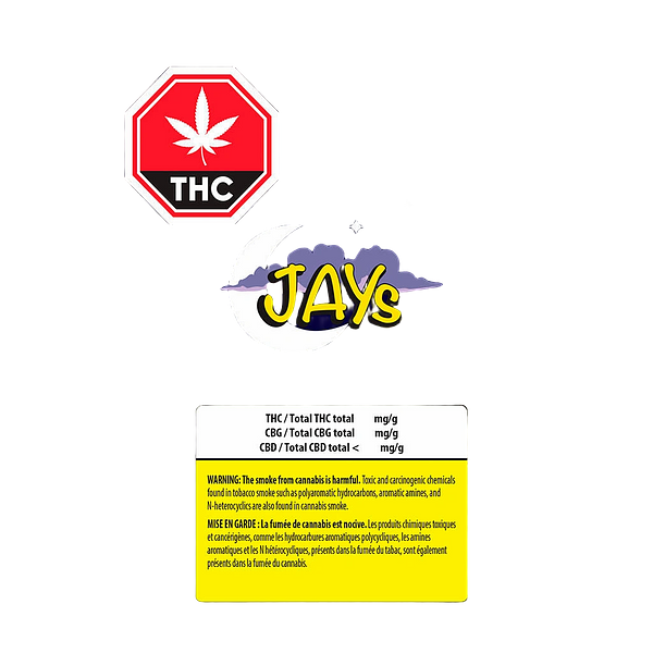 JAYS - All-night-long 800+ Puffs THC + CBN AIO Disposable Vape