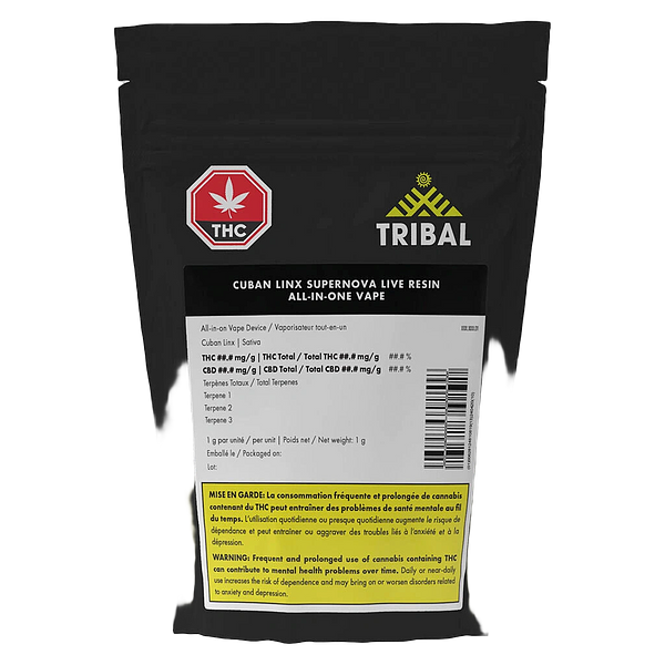 Tribal - Cuban Linx Supernova Live Resin All-in-one Vape
