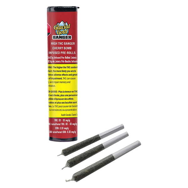 Glacial Gold - High Thc Banger Cherry Bomb Infused Pre Roll