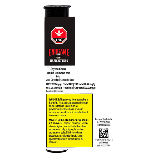 Endgame - Hard Hitters Psycho Citrus Diamond 510 Thread Cartridge
