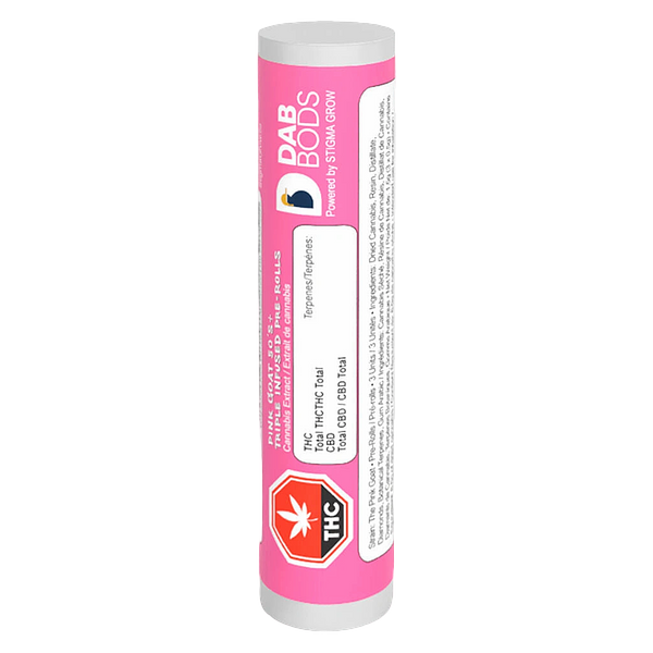 Dab Bods - Pink Goat 50's Triple Infused Pre Roll
