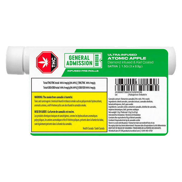 General Admission - Atomic Apple Diamond Infused Pre Roll