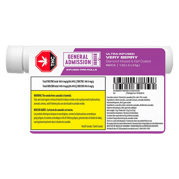 General Admission - Very Berry Diamond Infused Pre Roll