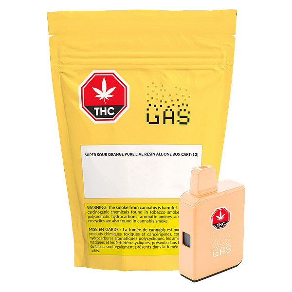 (GAS) - Super Sour Orange Pure Live Resin All in One Box Cart