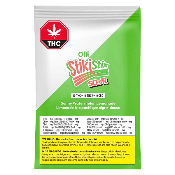Olli StikiStix - Sour Sunny Watermelon Lemonade THCV:CBC:THC